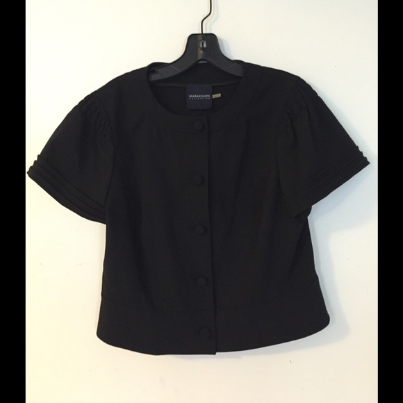 Magaschoni Cropped Black Jacket - Picture 4 of 9